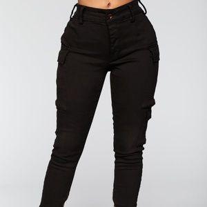 Black Cargo Pants